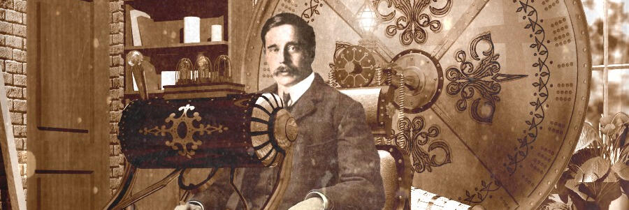HG Wells in Time Machine